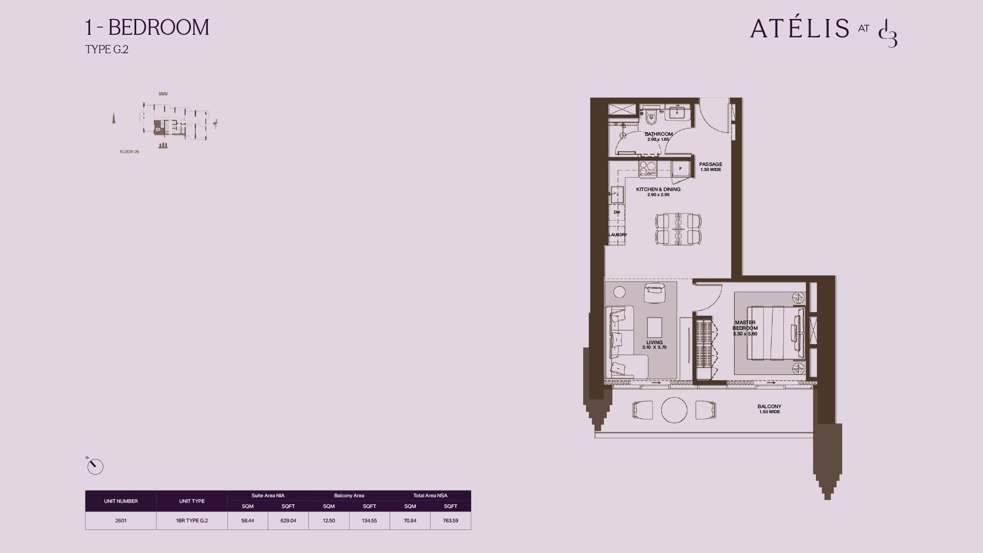 1 BR - Type A